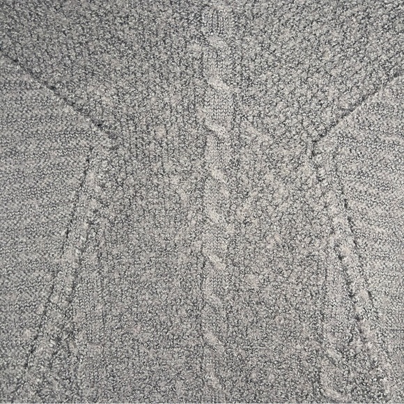 XL TORRID SLATE BLUE GREY SWEATER WOOL BLEND KNIT VNECK SHORT SLEEVE - Picture 9 of 12